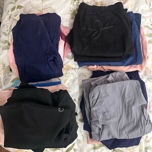 Assorted Scrubs Bundle in Black, Blue, Pink, and Gray
